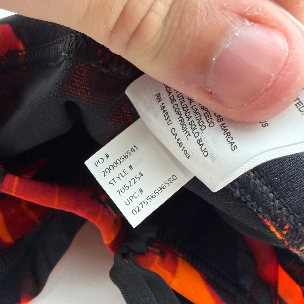 Speedo Reflected Jammer Youth 22 Speedo Orange Black Endurance+ Swim Suit - Picture 10 of 14